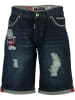 Geographical Norway Spijkerbermuda "Pragmatique" donkerblauw