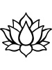 ABERTO DESIGN Dekoracja ścienna "Lotus Flower 1" - 43 x 50 cm