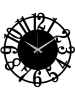 ABERTO DESIGN Wandklok "Clock 15" zwart - (B)48 x (H)48 cm