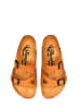 Moosefield Leren slippers bruin