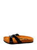 Moosefield Leren slippers zwart
