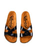 Moosefield Leren slippers zwart