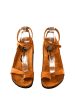 Moosefield Leren sandalen bruin