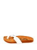 Moosefield Leren teenslippers wit