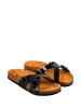 Moosefield Leren slippers zwart
