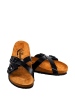 Moosefield Leder-Pantoletten in Schwarz