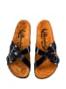 Moosefield Leren slippers zwart