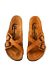 Moosefield Leren slippers bruin