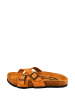 Moosefield Leren slippers bruin