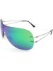 Ray Ban Damskie okulary przeciwsłoneczne w kolorze srebrno-zielono-fioletowym