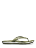 Crocs Zehentrenner "Crocband" in Khaki/ Weiß