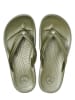 Crocs Zehentrenner "Crocband" in Khaki/ Weiß