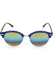 Ray Ban Unisex-Sonnenbrille in Dunkelblau/ Braun-Gelb