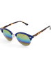 Ray Ban Unisex-Sonnenbrille in Dunkelblau/ Braun-Gelb