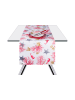 Trendy Kitchen by EXCÉLSA Bieżnik "Coral" w kolorze biało-różowym - 140 x 45 cm