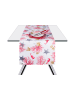 Trendy Kitchen by EXCÉLSA Tafelloper "Coral" wit/roze - (L)140 x (B)45 cm