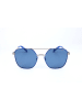 Polaroid Unisex-Sonnenbrille in Silber/ Blau
