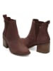 TOMS Leren enkellaarzen "Esme" bruin