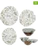 COOK CONCEPT 3-delige set: herbruikbare afdekhoesjes wit/groen