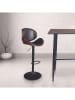 chairs for all Barhocker "Reno" in Schwarz/ Hellbraun - (B)52,5 x (H)118 x (T)51 cm