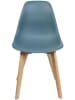 THE HOME DECO FACTORY Krzesła (2 szt.) "Scandinave" w kolorze niebieskim - 46 x 86,5 x 52 cm