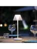 lumisky Lampa zewnętrzna LED "Beverly" w kolorze białym - wys. 35 x Ø 13 cm
