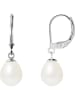 Pearl Addict Witgouden oorringen met zoetwaterkweekparels