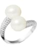 Pearl Addict Silber-Ring mit Perlen