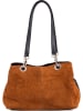 Lia Biassoni Leder-Schultertasche in Hellbraun - (B)32 x (H)20 x (T)14 cm