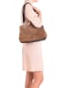 Lia Biassoni Leren schoudertas taupe - (B)32 x (H)20 x (D)14 cm