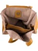 Lia Biassoni Leren schoudertas "Busento" geel - (B)34 x (H)28 x (D)12 cm