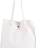 Lia Biassoni Leren schoudertas "Busento" wit - (B)34 x (H)28 x (D)12 cm