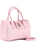Lia Biassoni Leder-Henkeltasche in Rosa - (B)26 x (H)17 x (T)12 cm