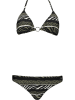 Bruno Banani Bikini "Animal" w kolorze czarno-zielonym