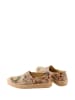 Streetfly Slippersy w kolorze beżowym ze wzorem