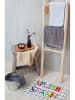 Folkifreckles Dywanik łazienkowy "Splish" w kolorze białym ze wzorem - 40 x 60 cm