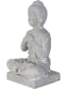 Garden Spirit Decoratief figuur "Bouddha" grijs - (H)27 cm