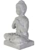 Garden Spirit Dekofigur "Bouddha" in Grau - (H)27 cm