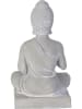 Garden Spirit Decoratief figuur "Bouddha" grijs - (H)27 cm