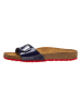 Birkenstock Slippers "Madrid" donkerblauw/rood - wijdte S