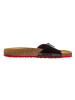 Birkenstock Klapki "Madrid" w kolorze czarno-czerwonym