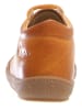 Naturino Skórzane buty "Cocoon" w kolorze musztardowym do nauki chodzenia
