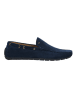 Wojas Leren mocassins donkerblauw