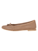 Wojas Leder-Ballerinas in Beige