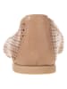 Wojas Leren ballerina's beige