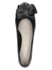 Wojas Leren ballerina's zwart