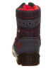 Richter Shoes Botki zimowe w kolorze granatowo-czerwonym