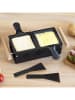 COOK CONCEPT Świecznik w kolorze czarnym do raclette - 26 x 8 x 11 cm