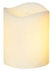 STAR Trading Świeca LED "Flame Candle" w kolorze białym - wys. 7 x Ø 5 cm