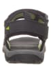 CMP Leder-Trekkingsandalen in Schwarz